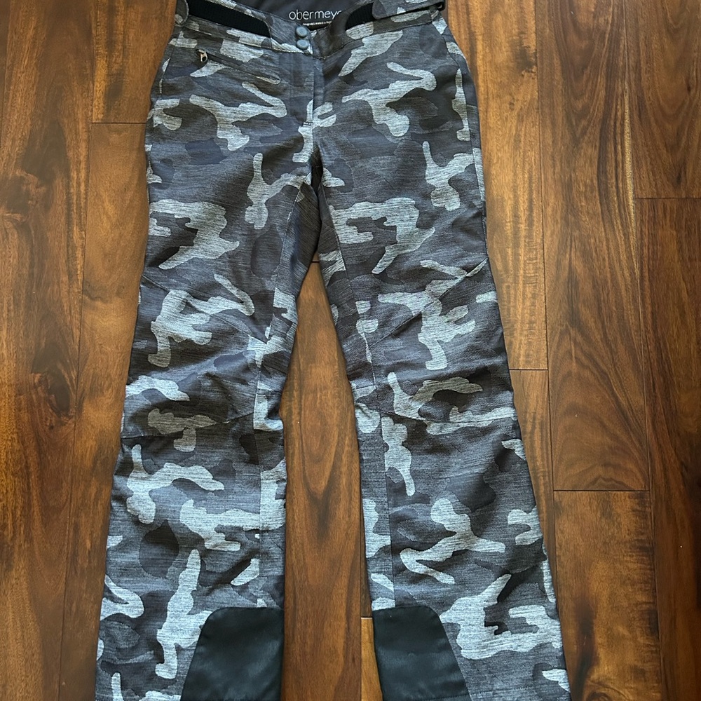 Obermeyer Women's Grey tone Camouflage Ski Pants